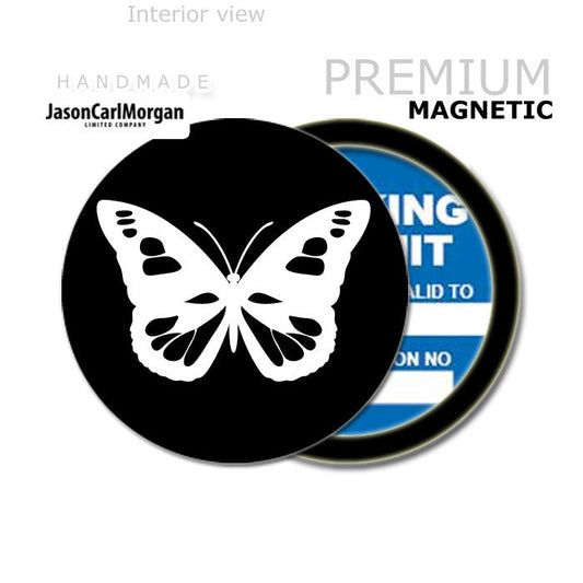 Butterfly 90mm Magnetic Parking Permit Windscreen Disc Holder-0
