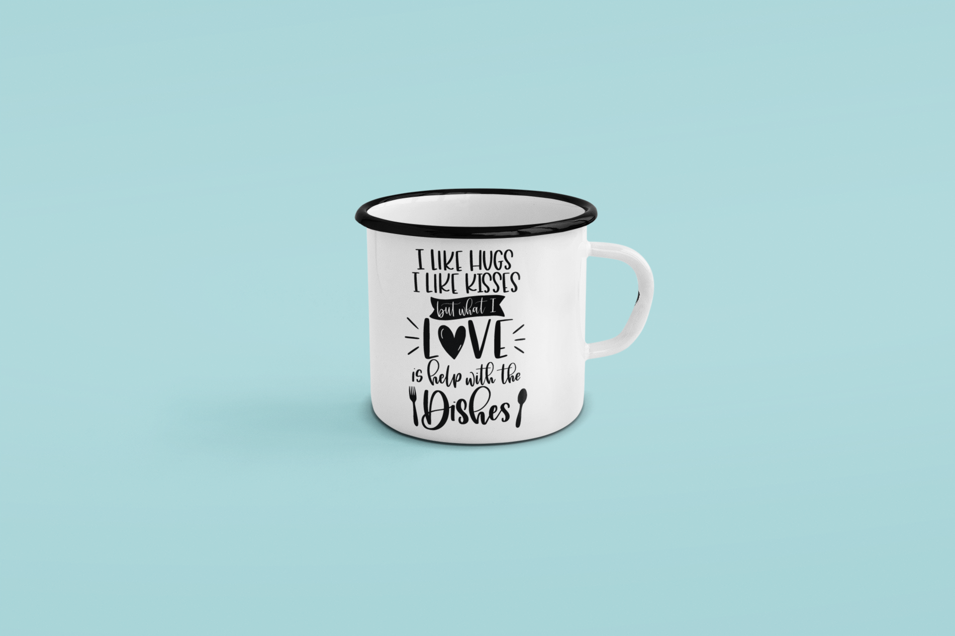 I Love Help With The Dishes Kitchen Mug-0